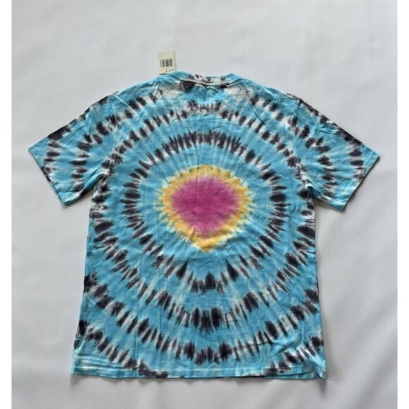 Guess Men’s Turn Up T-Shirt Short Sleeves Tie Dye Relax Fit Size M - Picture 4 of 5